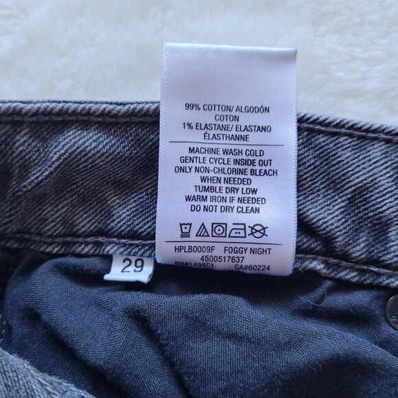 Hudson Heidi High Rise Straight Jeans in Foggy Night Sz 29 - Picture 11 of 11